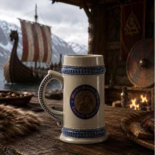 Wikinger Krieger größter Papa Bierglas