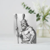 Wikinger-Krieger. Postkarte (Stehend Vorderseite)