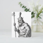 Wikinger-Krieger. Postkarte (Stehend Vorderseite)