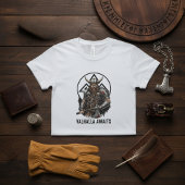 Wikinger-Krieger Valhalla Wartet Valknut-Grafik T-Shirt