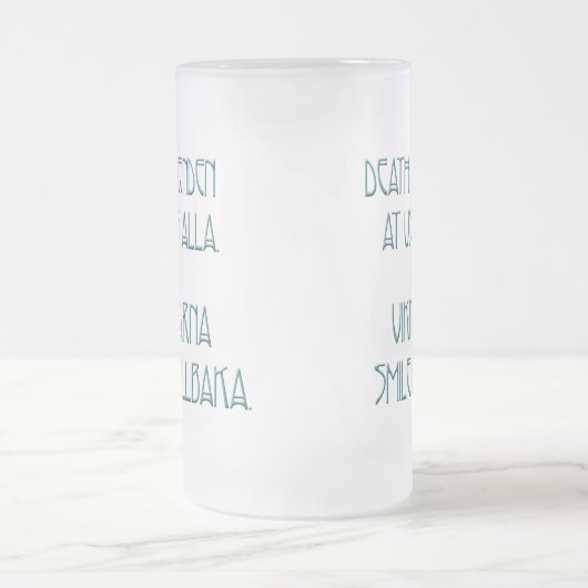 Wikinger lächeln zurück mattglas bierglas (Mittel)