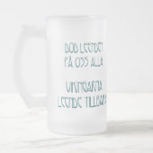 Wikinger lächeln zurück mattglas bierglas (Links)