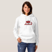 Wikinger Langschiff Silhouette Drakkar Schiff Hoodie (Vorne ganz)