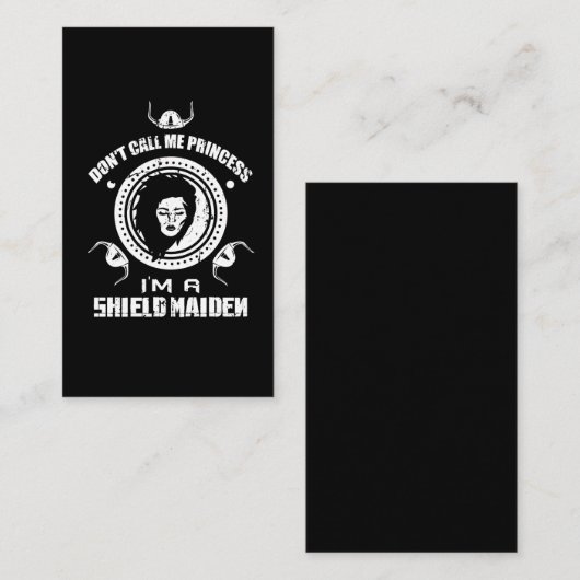 Wikinger Oden - Prinzessin I sind ein Visitenkarte (Vorne/Hinten)