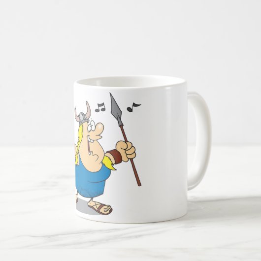 Wikinger-Opern-Sänger-Tasse Kaffeetasse (VorderseiteRechts)