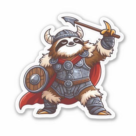 Wikinger Oversifizierter T - Shirt Aufkleber (Vorderseite)