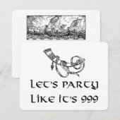 Wikinger-Party-Einladungen Einladung (Vorne/Hinten)