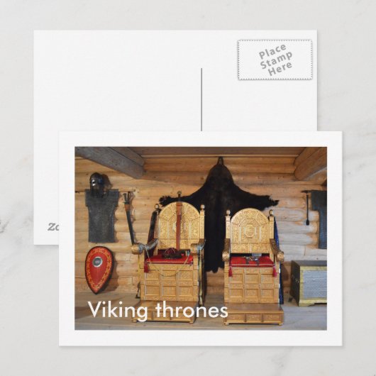 Wikinger Postkarte (Vorne/Hinten)