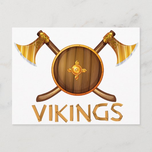 Wikinger Postkarte (Vorderseite)