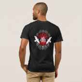 Wikinger-Raben-Baum-Shirt T-Shirt (Schwarz voll)
