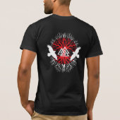 Wikinger-Raben-Baum-Shirt T-Shirt (Rückseite)