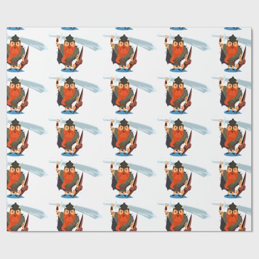 Wikinger-Regel Geschenkpapier (Flach)
