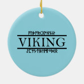 Wikinger-Runen-Ornamente Keramik Ornament (Hinten)