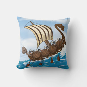 Wikinger-Schiff Kissen