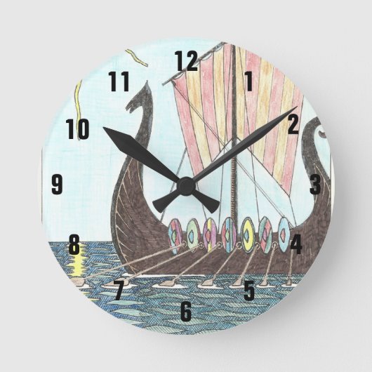 WIKINGER-SCHIFF Uhr (Vorderseite)