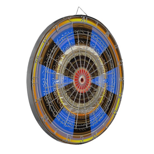Wikinger Schild 18 Inch Dart Board Geschenk für ih Dartscheibe (Vorderseite Links)