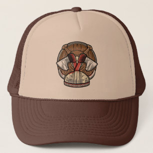 Wikinger Schild Cartoon-Logo Truckerkappe