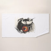Wikinger Schild Jungfrau Einhorn (1) Badehandtuch (Badehandtuch)