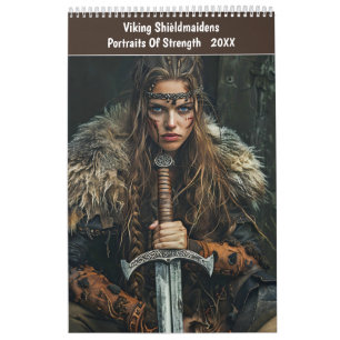 Wikinger-Schildmädchen – Porträts der Stärke Kalender