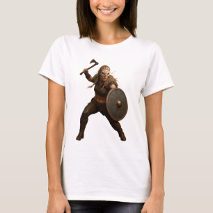 Wikinger-Schildmaid-Held-T-Shirt T-Shirt