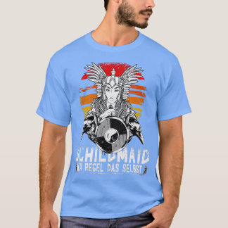 Wikinger-Schildmaid Vintage-Rabe T-Shirt