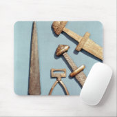 Wikinger-Schwerter, -steigbügel und -speerspitze Mousepad (Mit Mouse)
