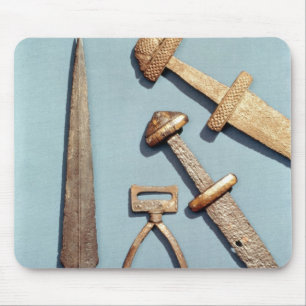 Wikinger-Schwerter, -steigbügel und -speerspitze Mousepad