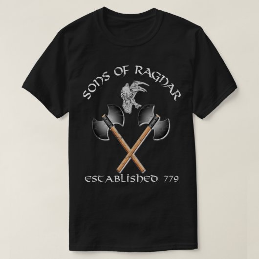 Wikinger Söhne von Ragnar T-Shirt (Design vorne)