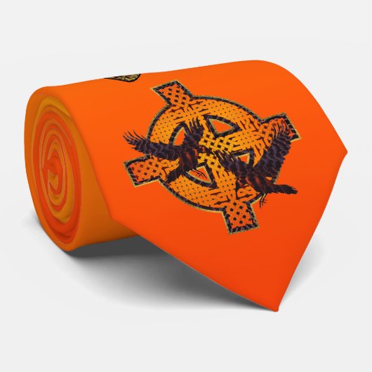 Wikinger-Sonnenaufgang-Krawatte Krawatte (Gerollt)