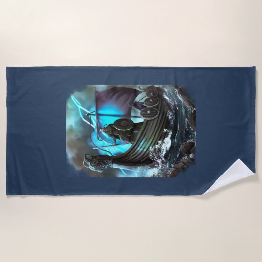 Wikinger Strandtuch (Vorderseite)