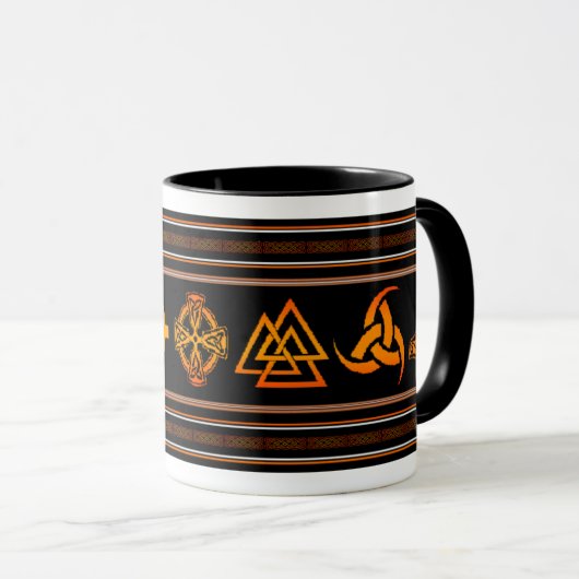 Wikinger-Symbol-Tasse Tasse (VorderseiteRechts)