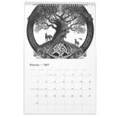 Wikinger und mythische Wesen 2026 Kalender (Feb 2027)
