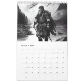 Wikinger und mythische Wesen 2026 Kalender (Jan 2027)