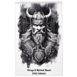 Wikinger und mythische Wesen 2026 Kalender