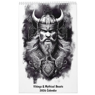 Wikinger und mythische Wesen 2026 Kalender