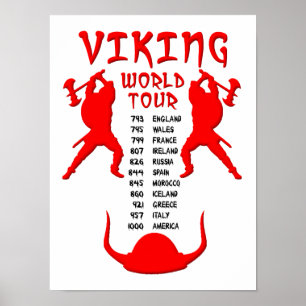 Wikinger-Welt-Tournee-Poster Poster