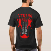 Wikinger-Weltausflug-Shirt-Rückseite T-Shirt (Rückseite)