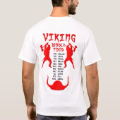 Wikinger-Weltausflug-Shirt-Rückseite T-Shirt (Rückseite)