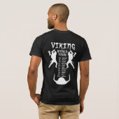 Wikinger-Weltausflug-Shirt-Rückseite T-Shirt (Schwarz voll)