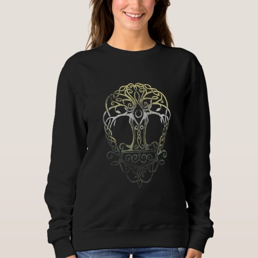 Wikinger Wikinger Walhalla Odin Thor Hammer Nordma Sweatshirt (Vorderseite)