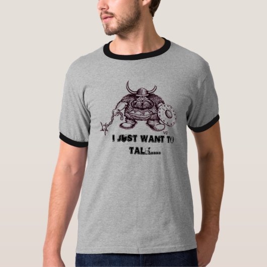 Wikinger, WILL ICH GERADE, UM lustigen T - Shirt (Vorderseite)