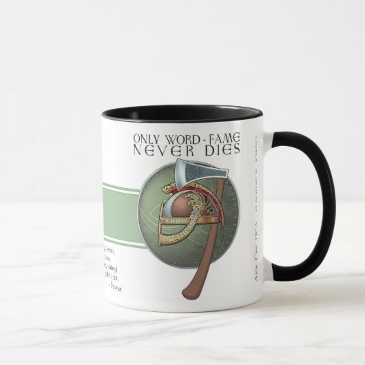 Wikinger"Wort-Ruhm" Havamal Tasse (Rechts)