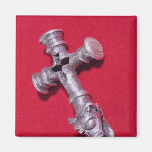 Wikingeramulet in Form eines Kreuzes Magnet (Vorne)