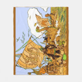 Wikingerdruck Fleecedecke (Vorderseite)