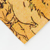 Wikingerdruck Fleecedecke (Ecke)