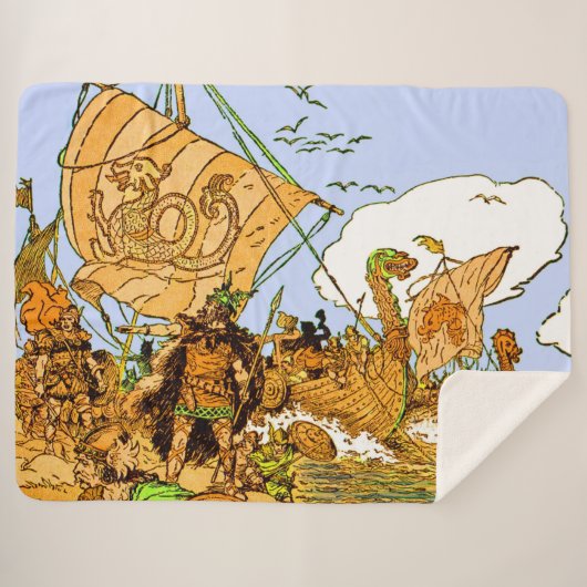 Wikingerdruck Sherpadecke (Vorderseite (Horizontal))