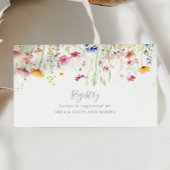 Wikingerfarbene Wildblume Hochzeitsbuch Begleitkarte