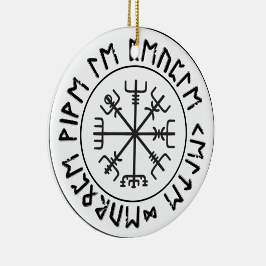 Wikingerkompaß Keramikornament (Rechts)