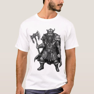 Wikingerkrieger des Wolf-Clans Nordische Kampfkuns T-Shirt
