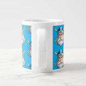 Wikingerkrieger Jumbo-Tasse (Rückseite)